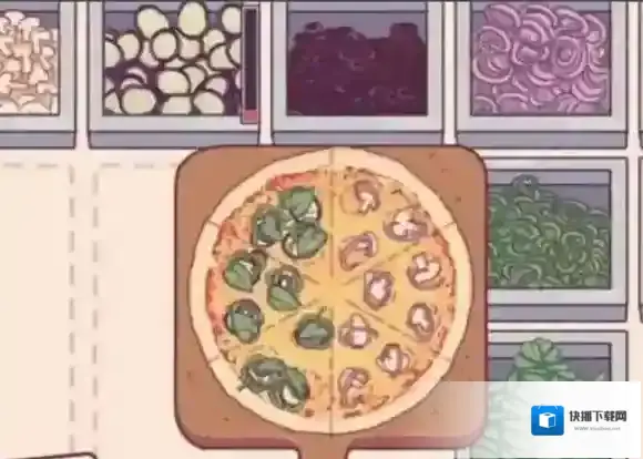 可口的披萨美味的披萨悬挂