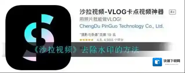 《沙拉视频》去除水印的方法