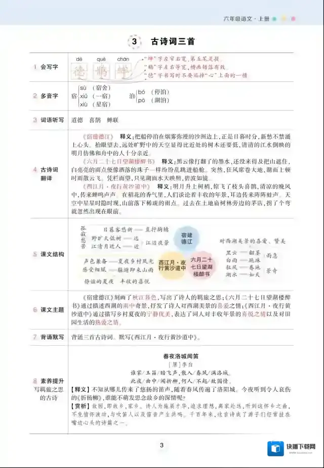 状元语文笔记背记
