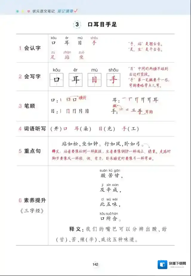 状元语文笔记图片