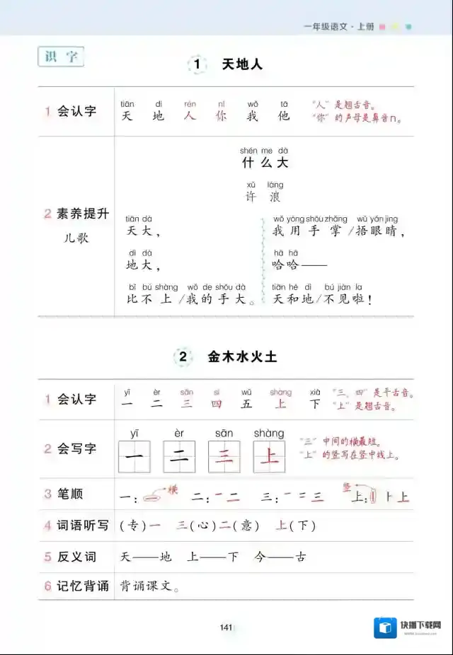 状元语文笔记小学1-6全年级（上册） 百度云网盘夸克 可打印