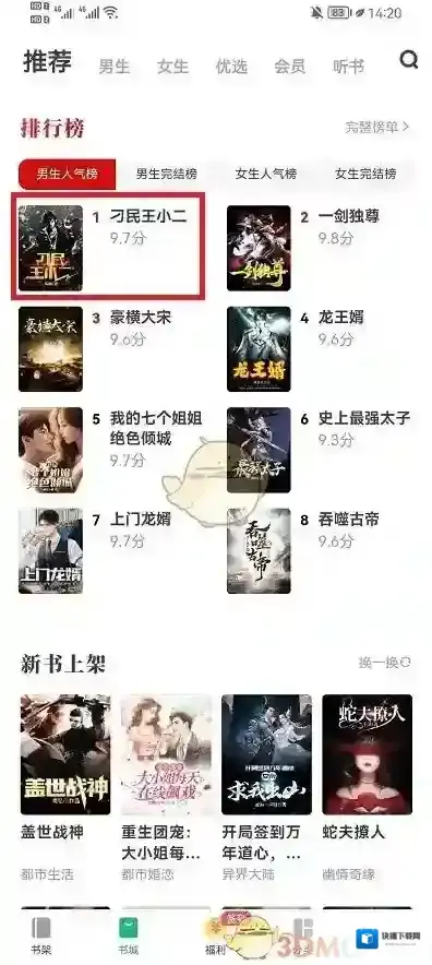 书旗小说界面