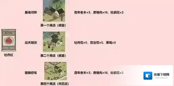江南百景图颜料店在哪里?江南百景图颜料店位置介绍