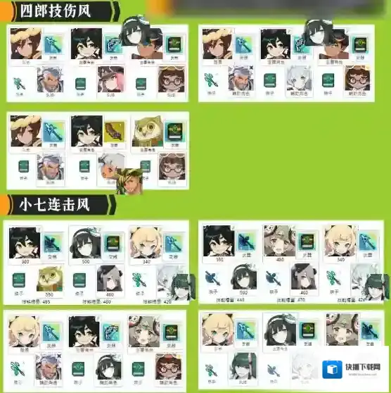 世界弹射物语队伍