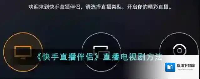 快手直播伴侣如下图