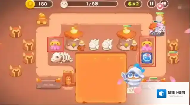 保卫萝卜4饿龙传说第8关通关攻略