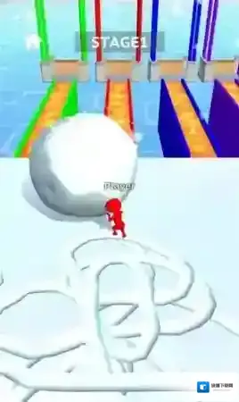 雪地赛跑玩家